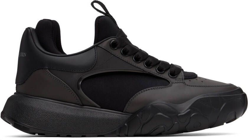 Alexander McQueen Black Court Sneakers - Picture 5