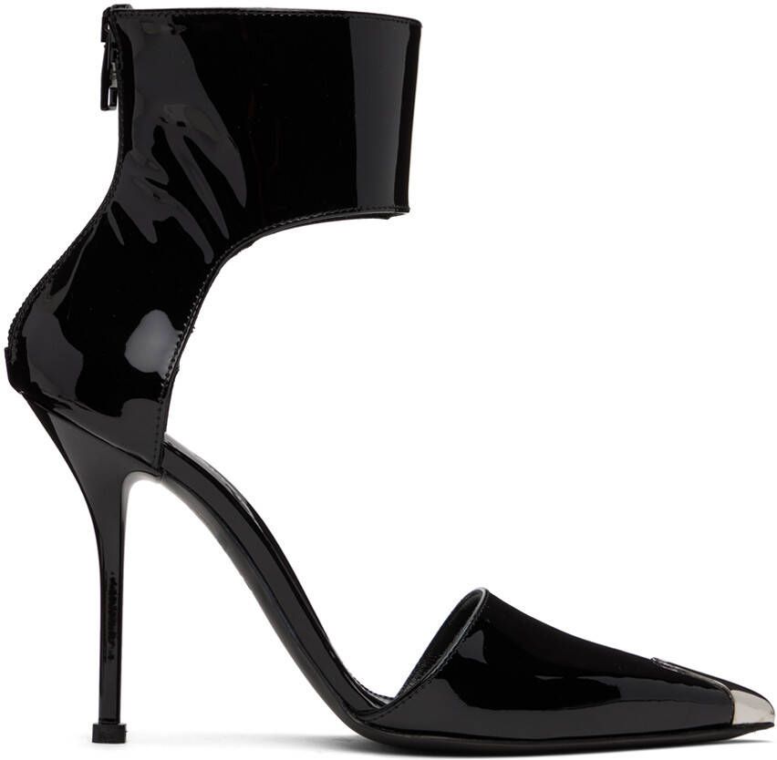 Alexander McQueen Black Harness Punk Heels - Picture 5