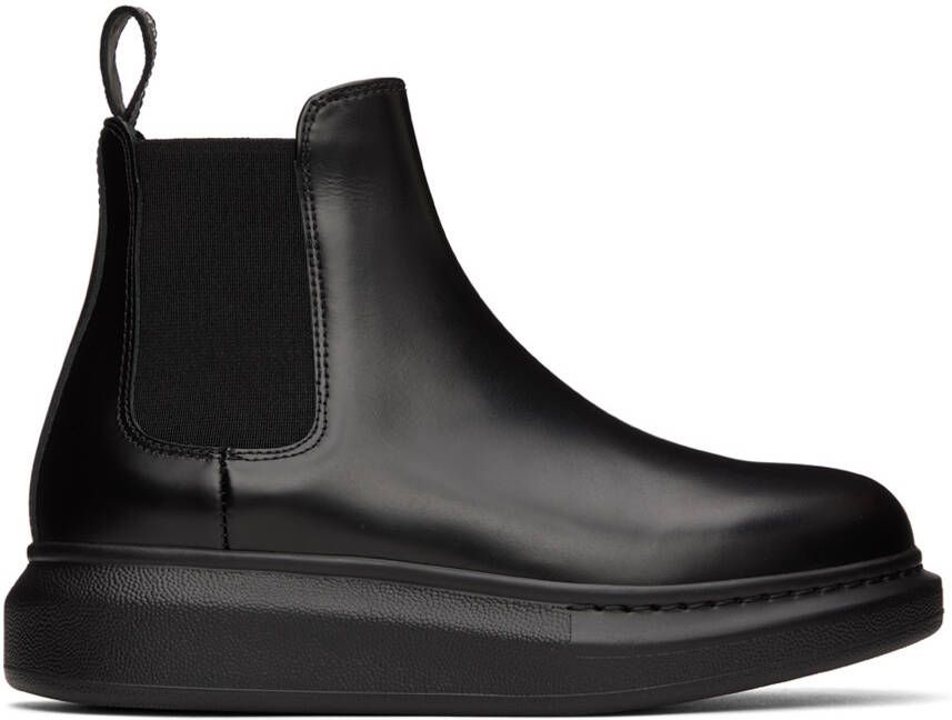 Alexander McQueen Black Hybrid Chelsea Boots