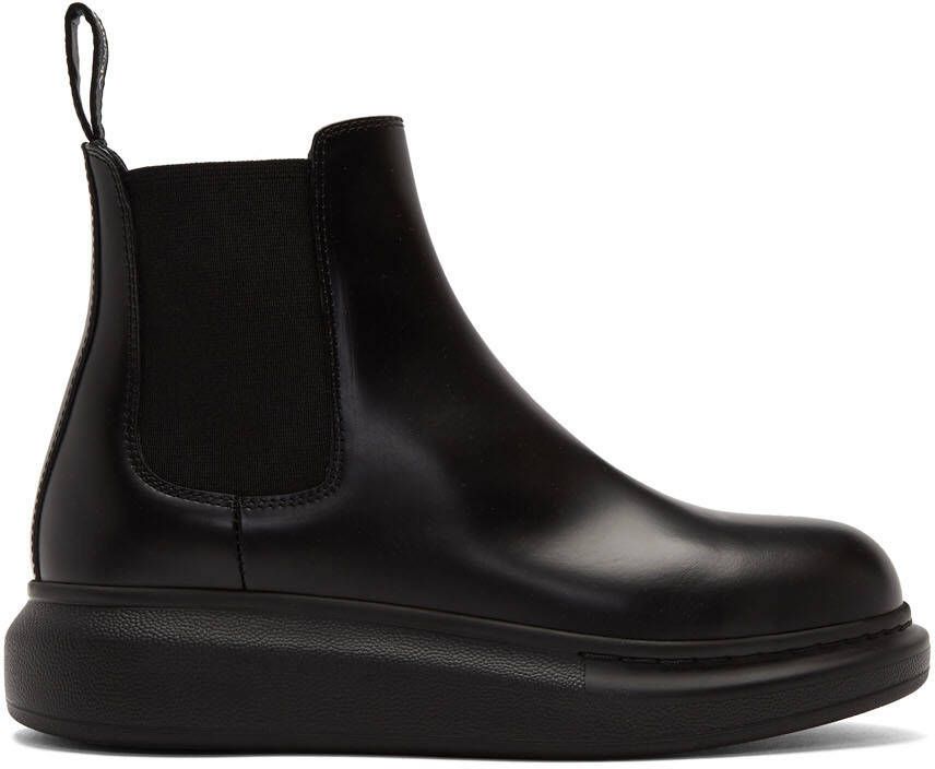 Alexander McQueen Black Hybrid Chelsea Boots - Picture 5