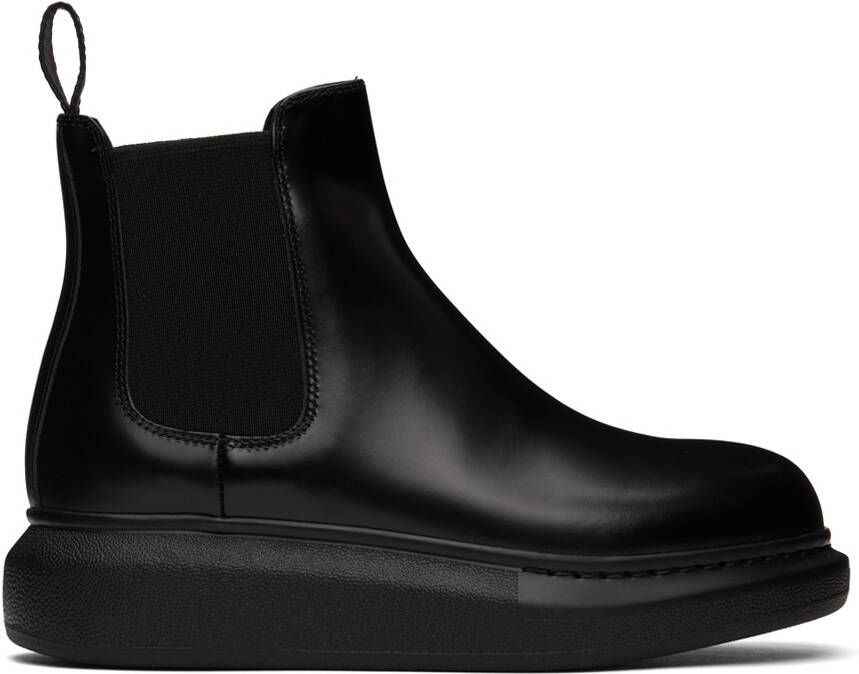 Alexander McQueen Black Hybrid Chelsea Boots - Picture 5