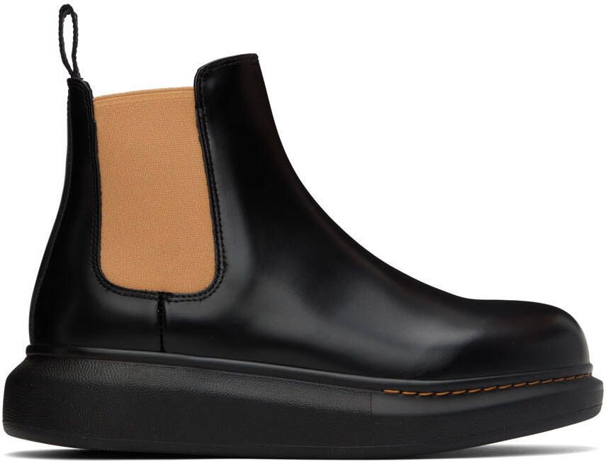 Alexander McQueen Black Hybrid Chelsea Boots - Picture 5