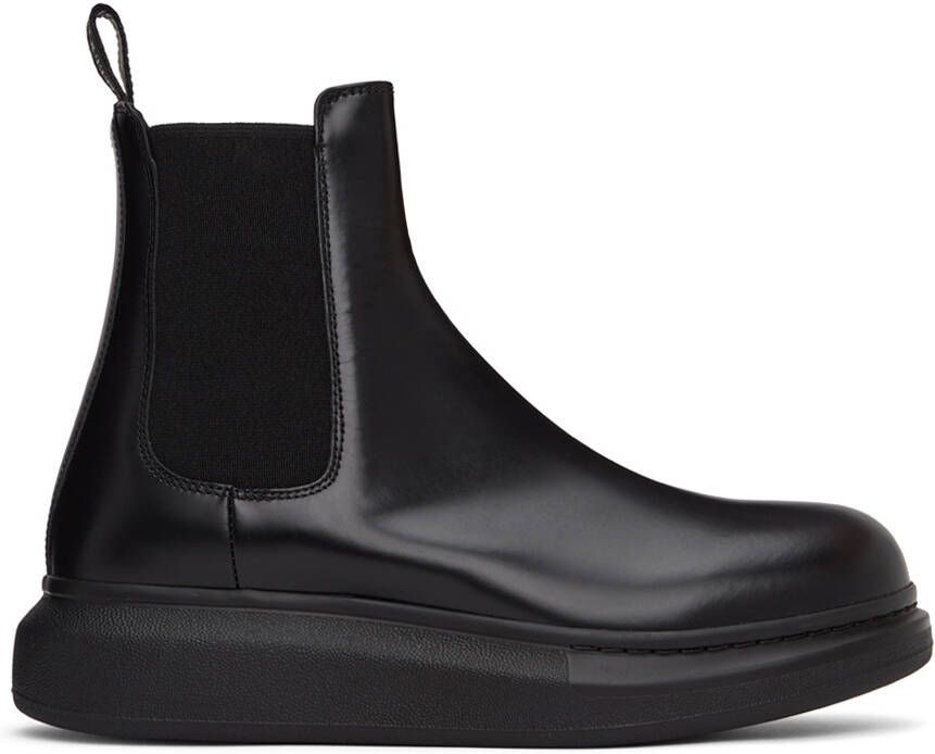 Alexander McQueen Black Hybrid Chelsea Boots - Picture 5
