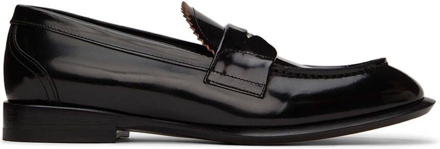 Alexander McQueen Black Leather Loafers - Picture 5