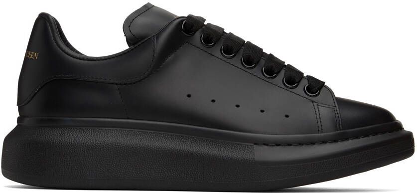 Alexander McQueen Black Oversized Sneakers - Picture 5
