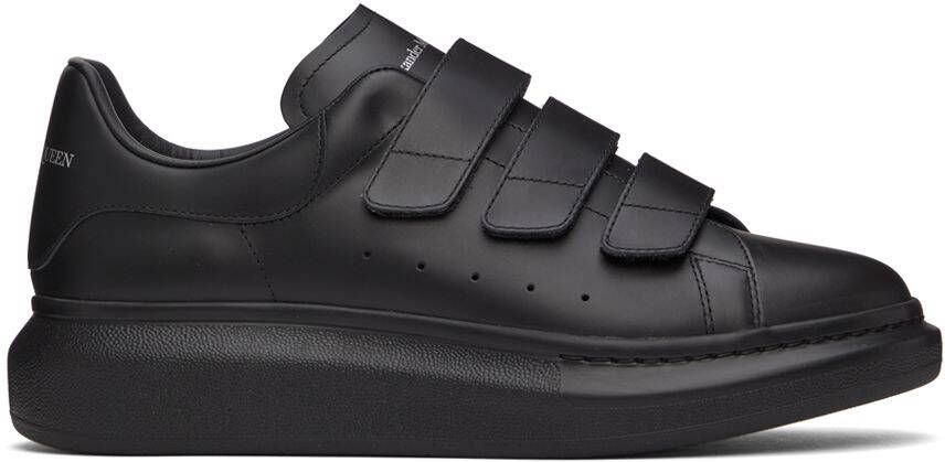 Alexander McQueen Black Oversized Triple Strap Sneakers - Picture 5