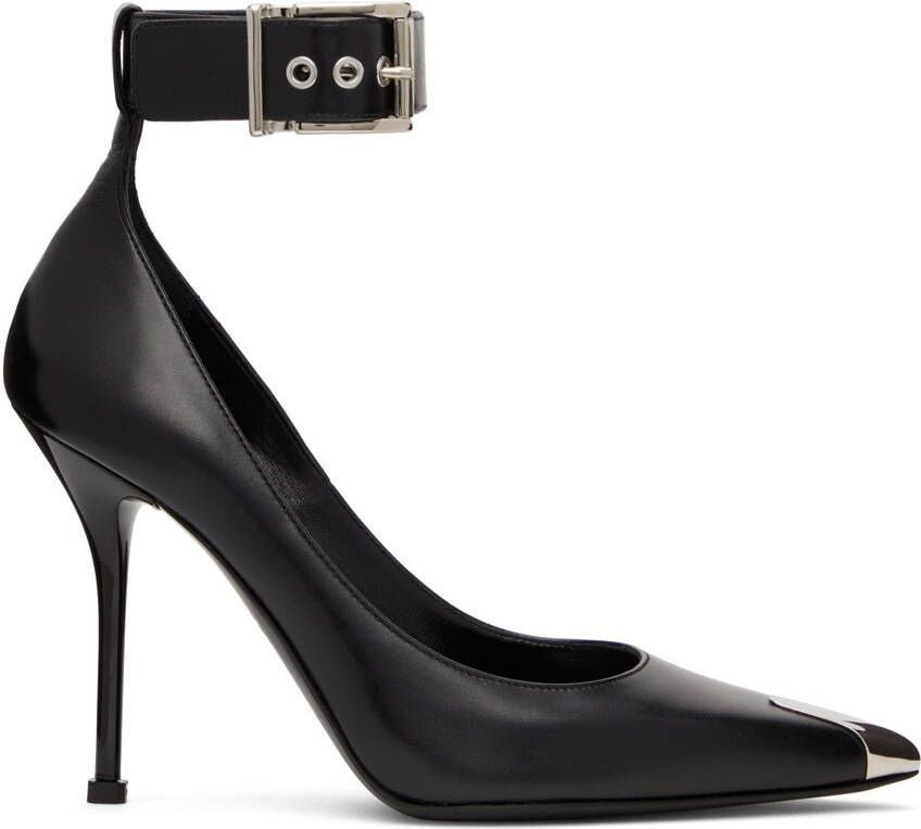 Alexander McQueen Black Punk Heels - Picture 5