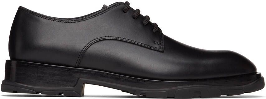 Alexander McQueen Black Slim Tread Lace-Ups - Picture 3