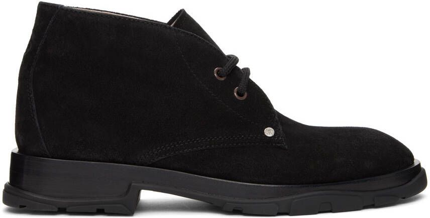 Alexander McQueen Black Suede Desert Boots - Picture 5