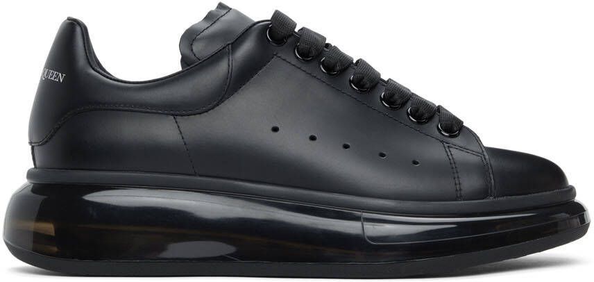 Alexander McQueen Black Transparent Sole Oversized Sneakers - Picture 3