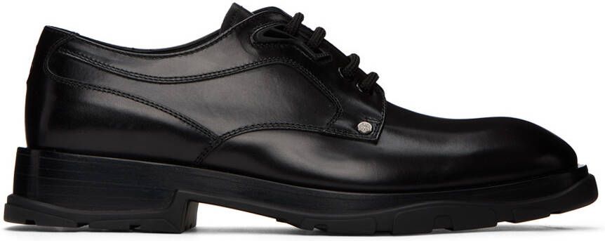 Alexander McQueen Black Tread Derbys - Picture 5