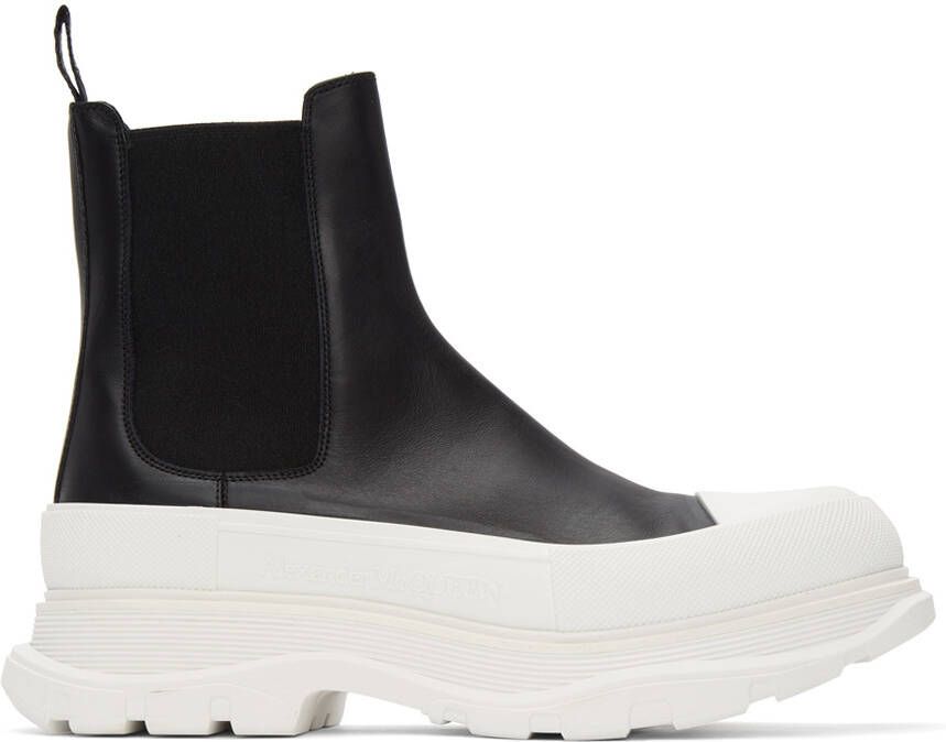 Alexander McQueen Black Tread Slick Chelsea Boots - Picture 5