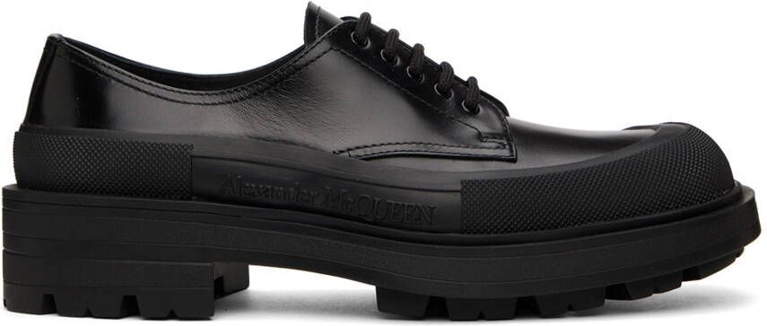 Alexander McQueen Black Tread Slick Derbys