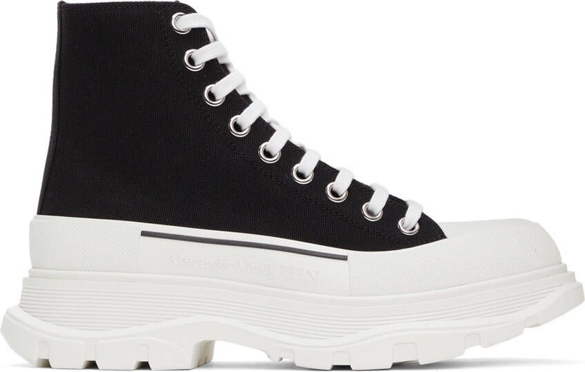 Alexander McQueen Black Tread Slick High Sneakers - Picture 5