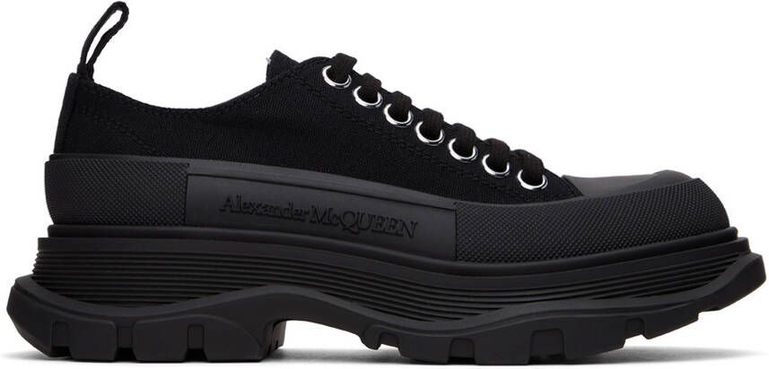 Alexander McQueen Black Tread Slick Sneakers - Picture 5