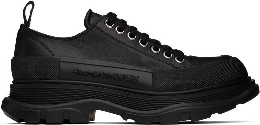 Alexander McQueen Black Tread Slick Sneakers - Picture 5