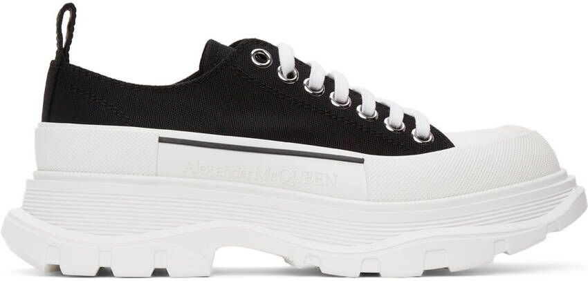 Alexander McQueen Black Tread Slick Sneakers - Picture 5