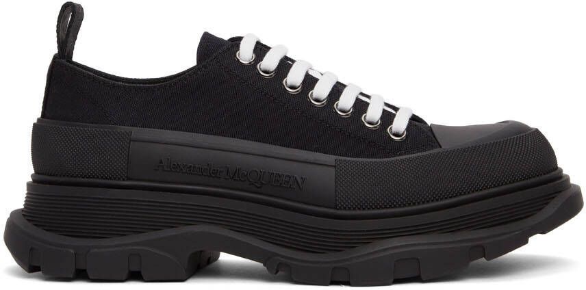 Alexander McQueen Black Tread Slick Sneakers - Picture 5