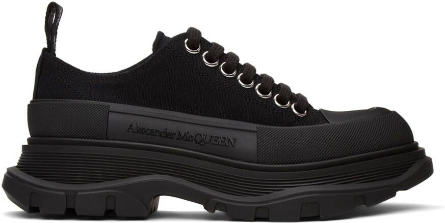 Alexander McQueen Black Tread Slick Sneakers - Picture 5