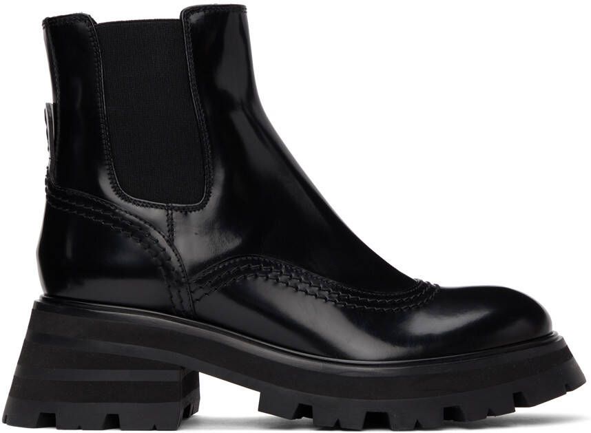 Alexander McQueen Black Wander Chelsea Boots - Picture 4