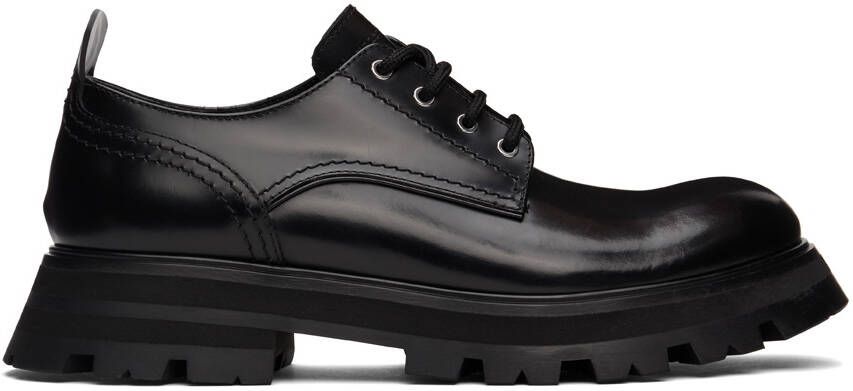 Alexander McQueen Black Wander Derbys - Picture 5