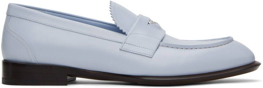 Alexander McQueen Blue Seal Logo Loafers - Picture 4
