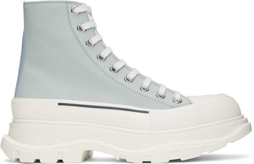 Alexander McQueen Blue Tread Slick Sneakers