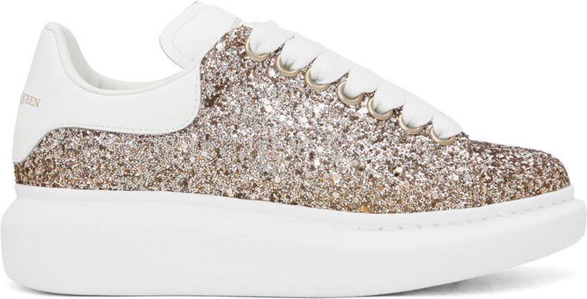 Alexander McQueen Gold Oversized Sneakers - Picture 5