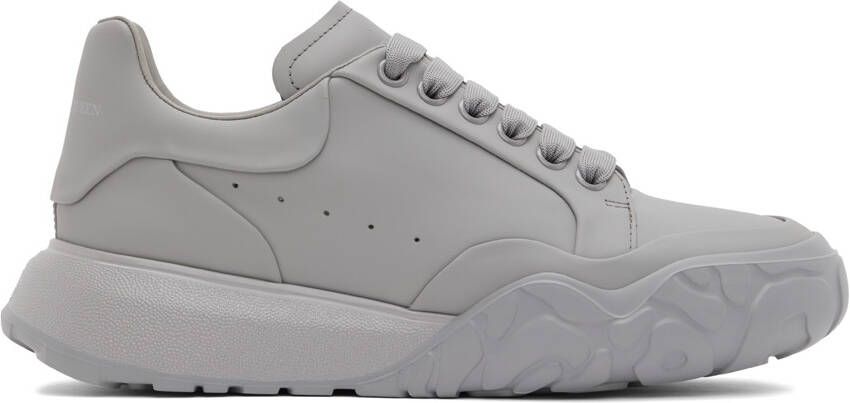 Alexander McQueen Gray New Court Sneakers - Picture 5