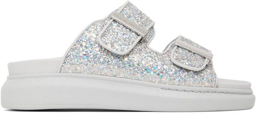 Alexander McQueen Gray Oversized Hybrid Slides - Picture 5