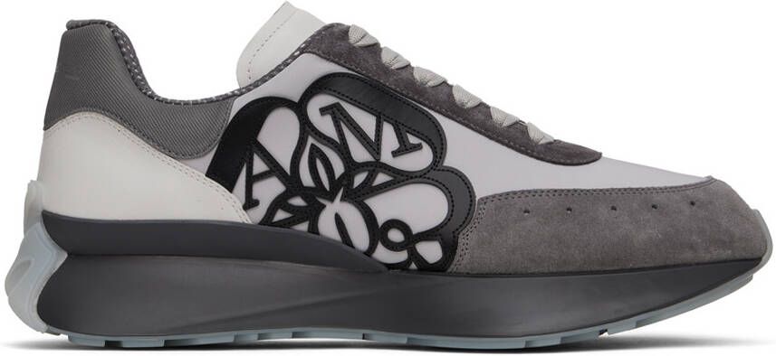 Alexander McQueen Gray Sprint Runner Sneakers - Picture 5