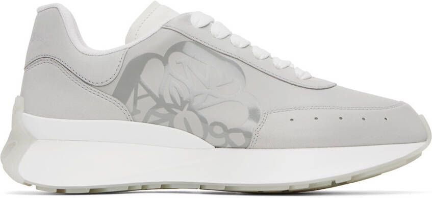 Alexander McQueen Gray Sprint Sneakers - Picture 5