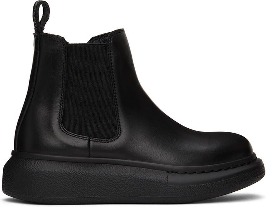 Alexander McQueen Kids Black Hybrid Chelsea Boots - Picture 5