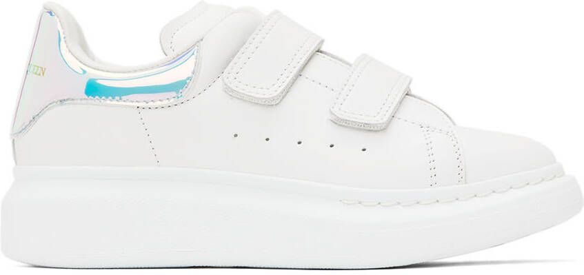 Alexander McQueen Kids White Oversized Sneakers - Picture 5