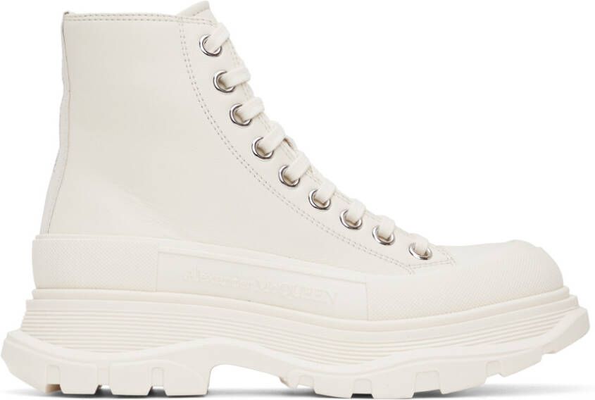 Alexander McQueen Off-White Tread Slick Sneakers