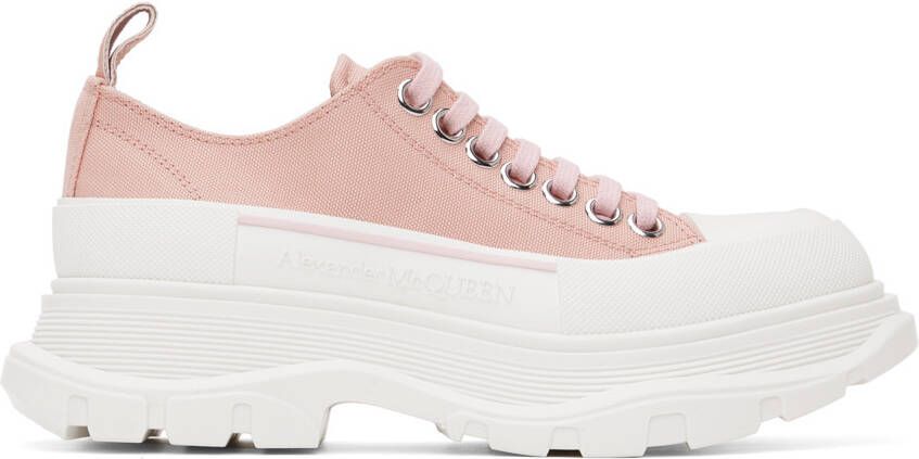 Alexander McQueen Pink Tread Slick Sneakers