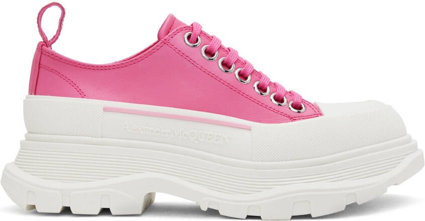 Alexander McQueen Pink Tread Slick Sneakers - Picture 3