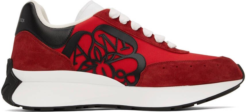 Alexander McQueen Red Sprint Sneakers
