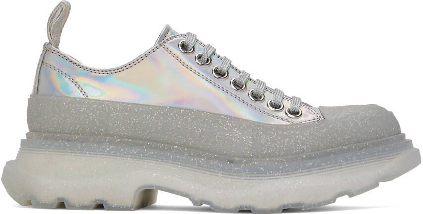 Alexander McQueen Silver Tread Slick Sneakers