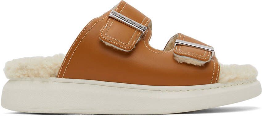 Alexander McQueen Tan Hybrid Sandals