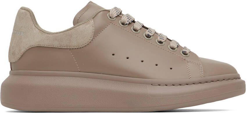 Alexander McQueen Taupe Oversized Sneakers - Picture 5