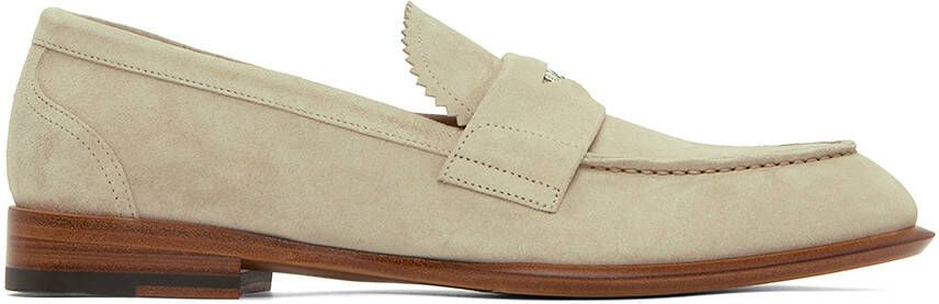 Alexander McQueen Taupe Suede Loafers - Picture 5