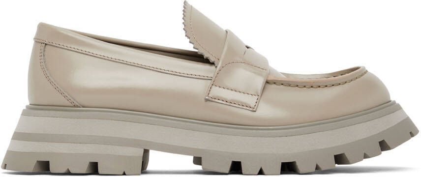 Alexander McQueen Taupe Wander Loafers - Picture 5