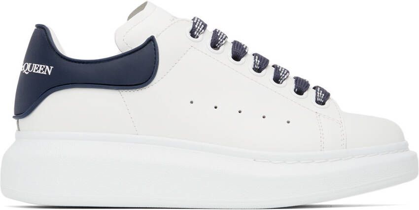 Alexander McQueen White & Black Oversized Sneakers - Picture 5