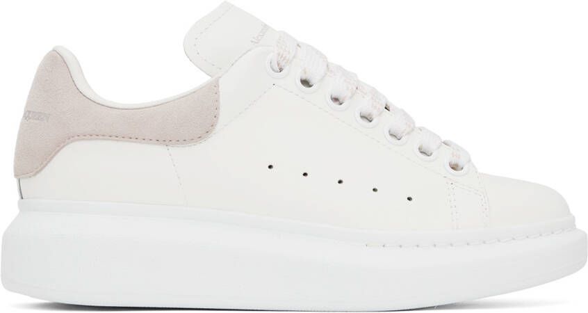 Alexander McQueen White & Pink Oversized Sneakers - Picture 5