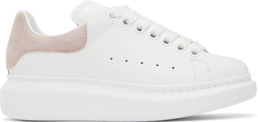 Alexander McQueen White & Pink Oversized Sneakers