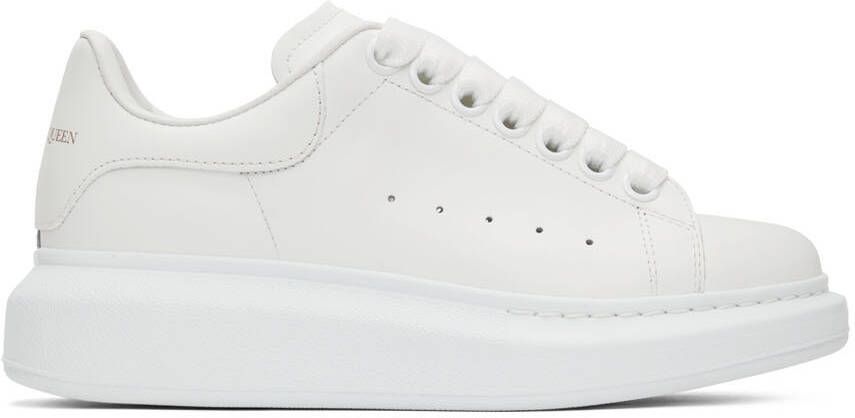 Alexander McQueen White Oversized Sneakers - Picture 5