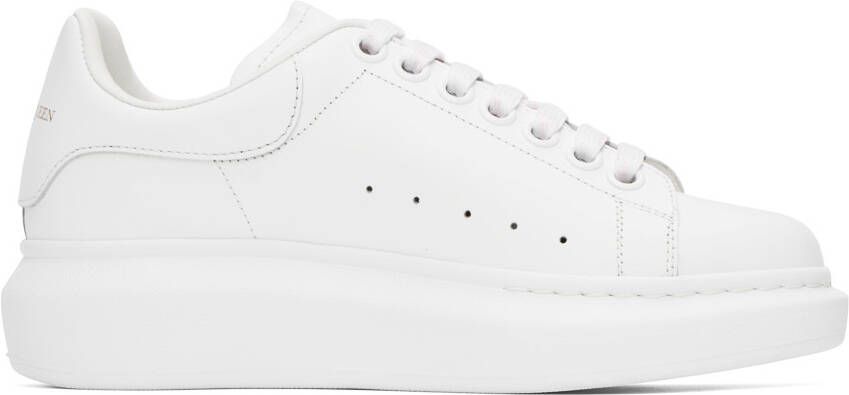 Alexander McQueen White Oversized Sneakers - Picture 5