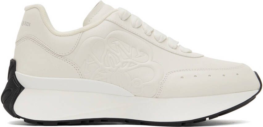 Alexander McQueen White Sprint Runner Sneakers - Picture 5