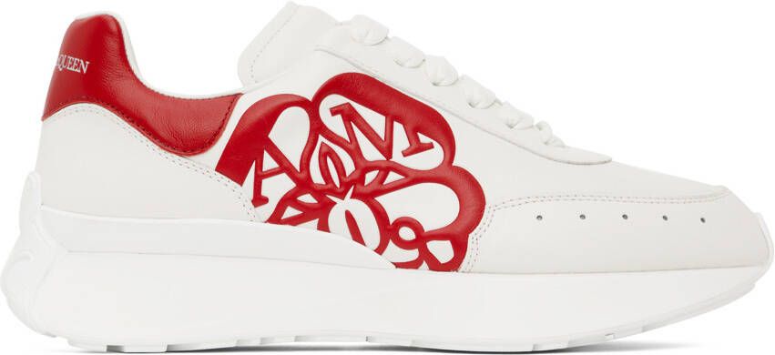 Alexander McQueen White Sprint Sneakers - Picture 5